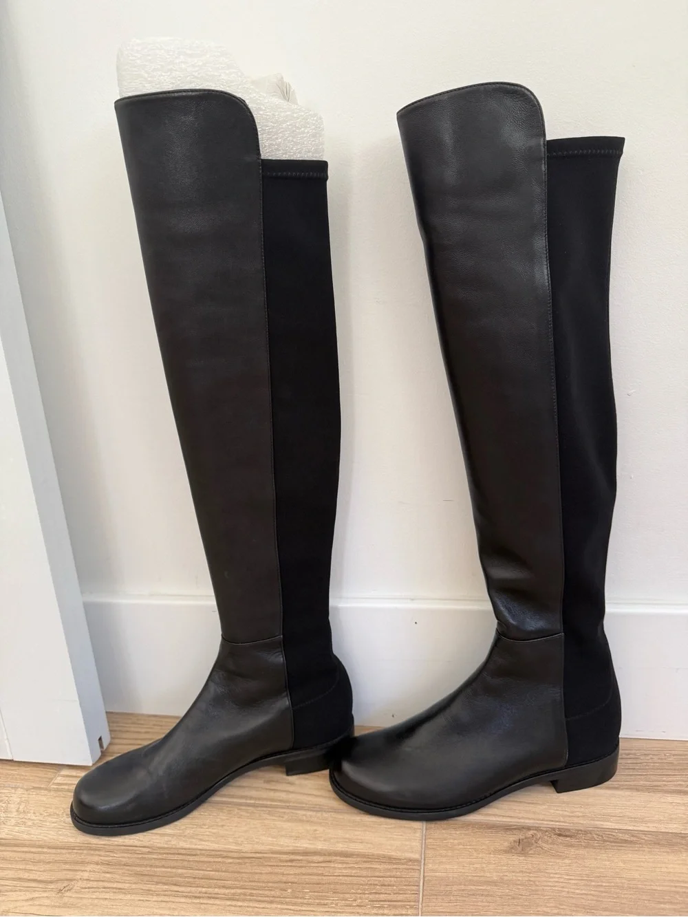 Stuart Weitzman 50/50 Black Over-the-Knee Boots NWT Size 7.5